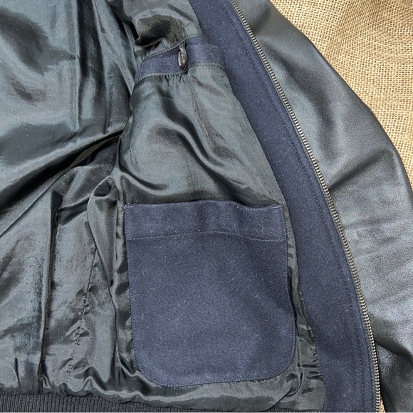 vintage bespoken leather varsity jacket size M - Picture 12 of 13